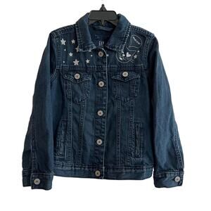 Gap Kids Embroidered Star Denim Jacket